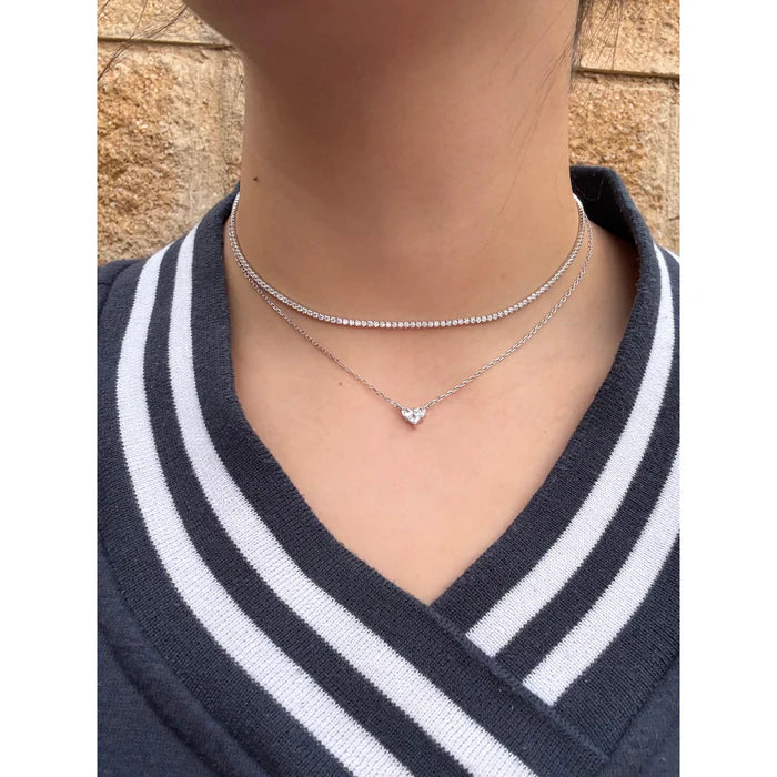 שרשרת קולר ''טניס'' 1.75 מ"מ כסף 925